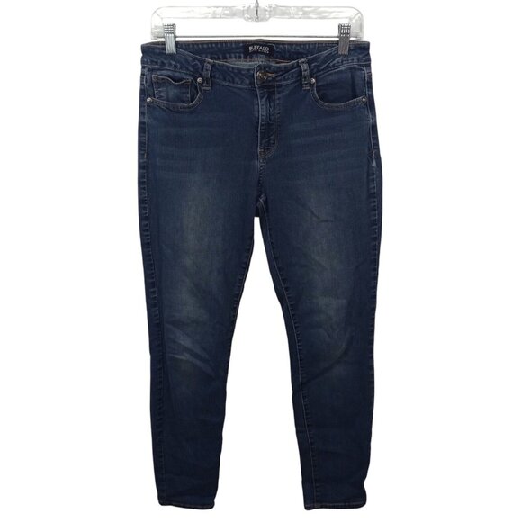 Buffalo David Bitton Womens Jeans Size 8 Cotton Skinny Leg Stretch Denim Blue - Picture 1 of 9